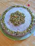 Pistachio Caprese Cake