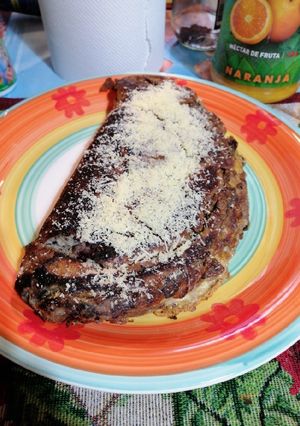 Una foto de Omelette de porotos negros