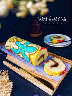 Foto resep Batik Roll Cake (Putih Telur)