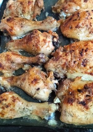 Una foto de Pollo asado al romero
