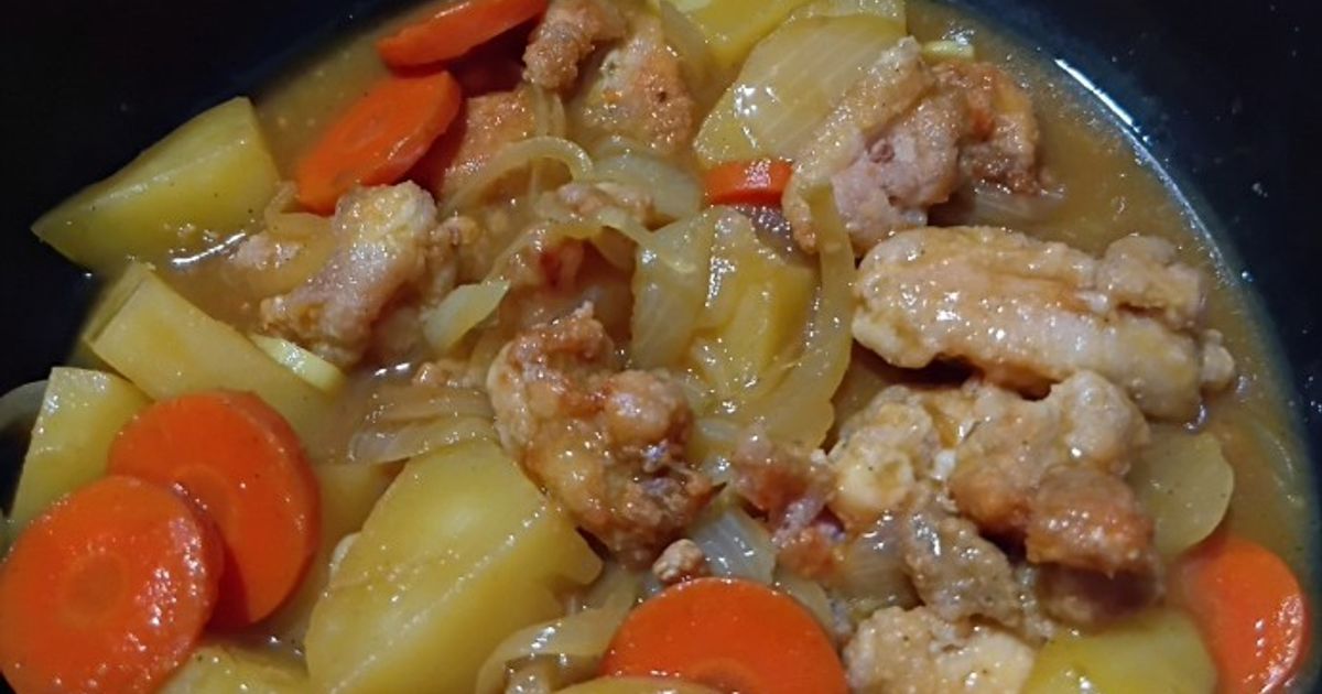 Ayam goreng tepung kuah kari jepang