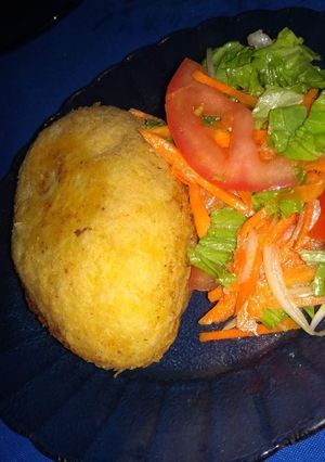 Una foto de Papa rellena