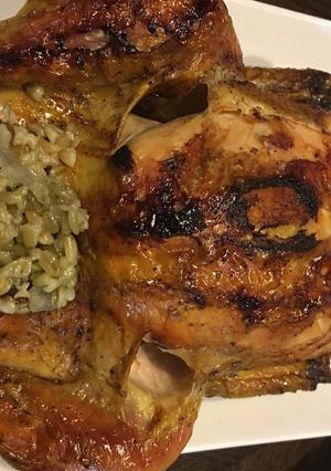 صورة لوصفة دجاج محشي فريكه