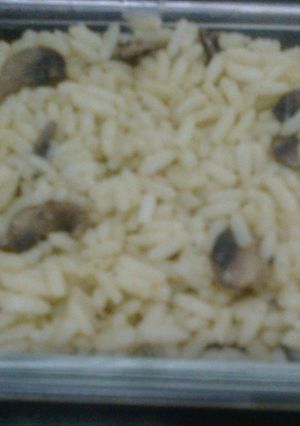 Una foto de Arroz con champiñones