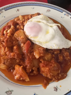 Una foto de Bacalao al ajoarriero