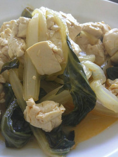 A picture of Spicy bok choy.