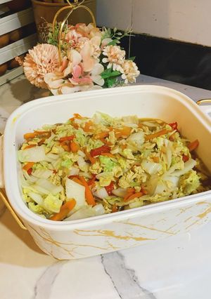 Foto resep Tumis Telur Sawi Putih