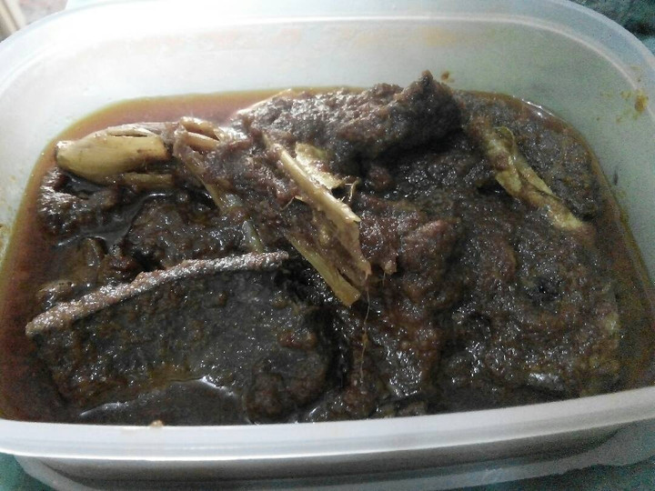 Standar Resep bikin Rendang hati sapi  sedap