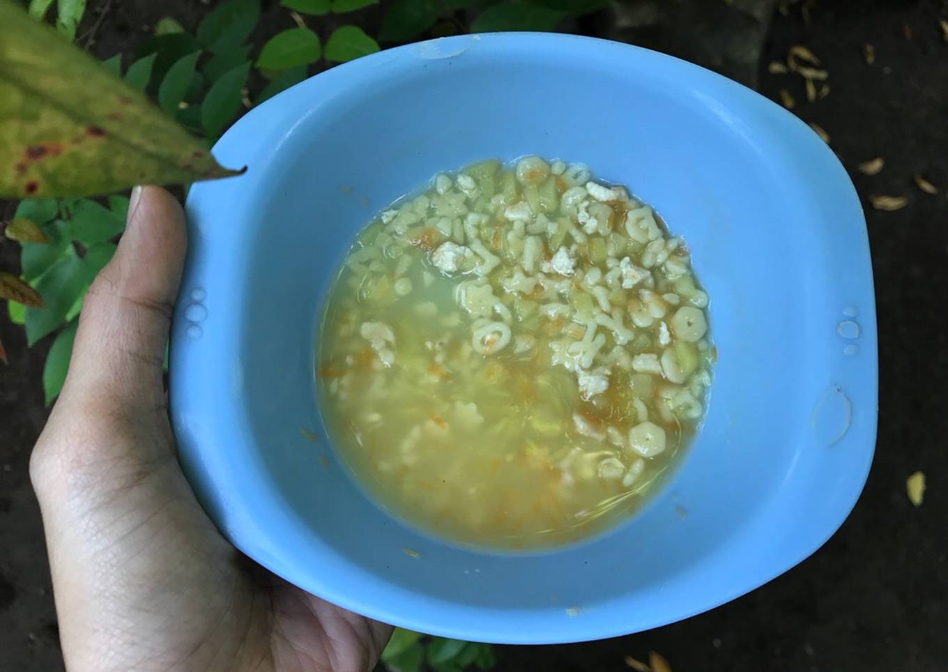 Sup pasta ayam (mpasi 9month)
