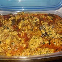 Egusi soup A picture of Egusi soup.