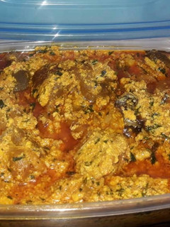 A picture of Egusi soup.