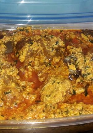 A picture of Egusi soup.
