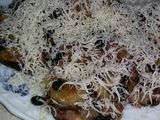 Baked Banana Covered with Cheese Alacin
