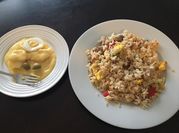 Una foto de arroz rojo de peruana