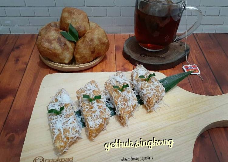 Bagaimana Membuat Gethuk singkong &amp; gethuk goreng ala mama, Lezat