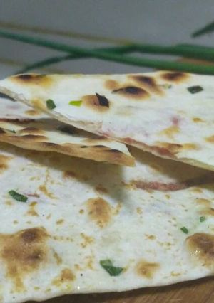 Foto resep Flat Bread Daun Bawang Teflon