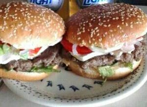 Una foto de Hamburguesa casera