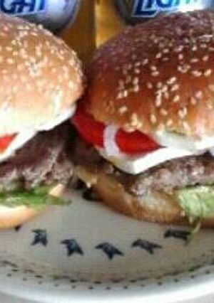 Una foto de Hamburguesa casera
