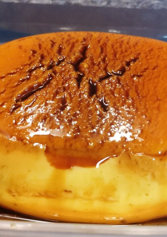Una foto de 85. Flan de vainilla sin huevo y sin horno