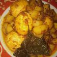 Kentang telur bon cabe