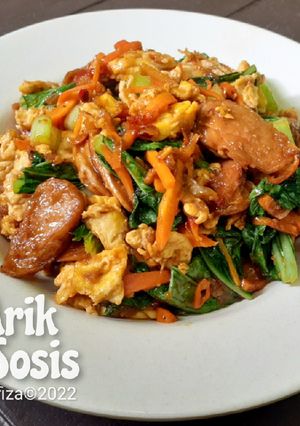 Foto resep Orak Arik Telur Sosis Pedas Manis