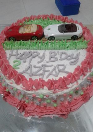 Foto resep Kue ultah momy azfar (brownies kukus by pondan tanpa DCC)