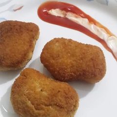 Chicken nuggets A picture of Chicken nuggets.