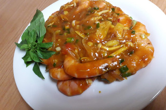 Anti Ribet, Memasak Udang asam manis pedas Untuk Pemula
