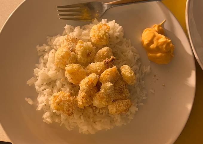 Quick Coconut Prawns with Sriracha Mayo