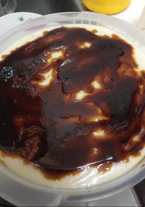 Una foto de Natilla de caramelo sin maicena