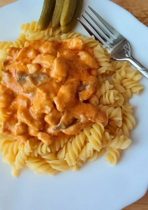 Tejszínes, gombás csirkemell (glutén és laktózmentesen) recept fotója