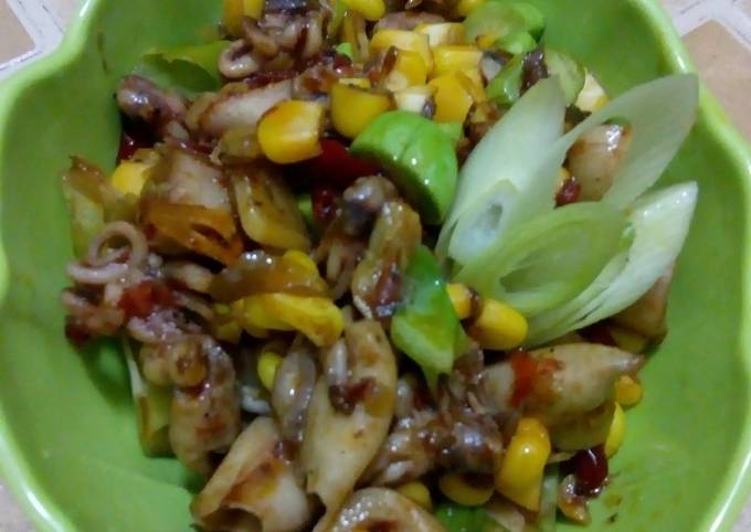 Anti Ribet, Bikin Cumi masak jagung pete Gampang