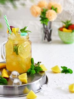 صورة لوصفة موهيتو الخوخ