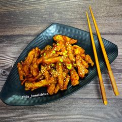A picture of Honey Chilli Potato.