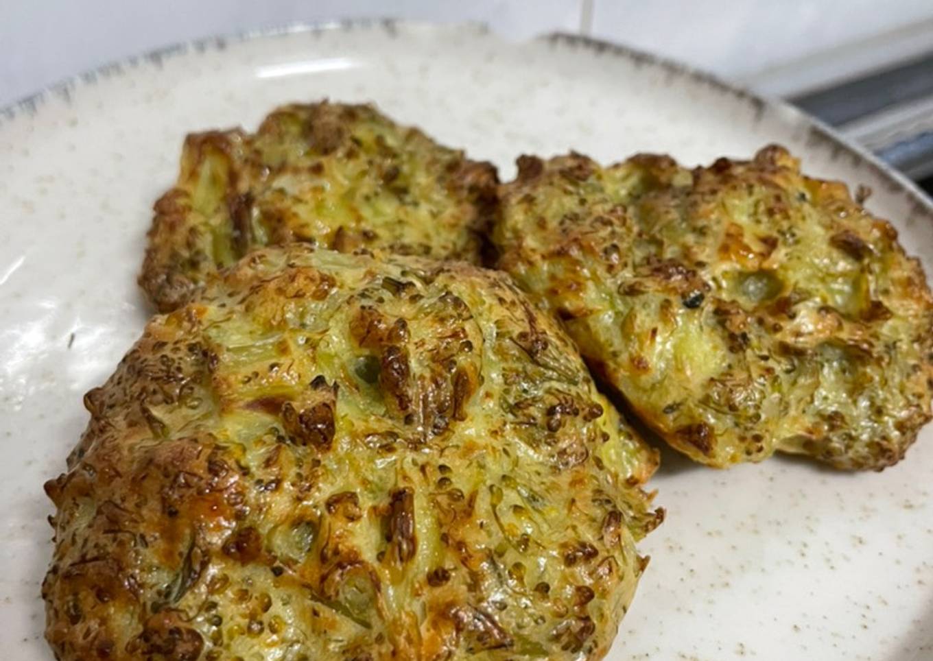 Hamburguesa de brócoli en freidora de aire