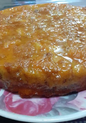Una foto de Budín de pan de banana