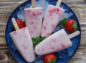 Foto resep Strawberry Popsicle