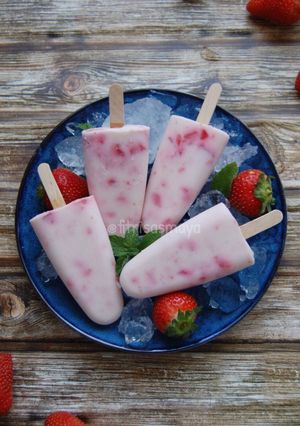 Foto resep Strawberry Popsicle
