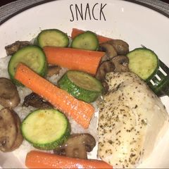 Baked Chicken & Veggies A picture of Baked Chicken & Veggies.