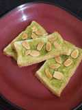 Roti Kukus Matcha Almond