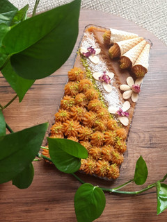 عکسی از دستور حلوای بیسکوییتی