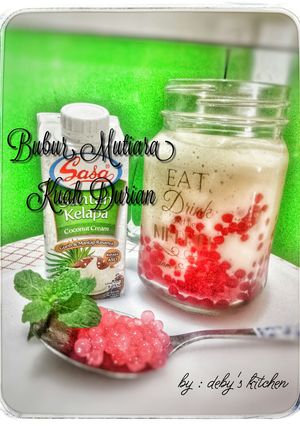 Foto resep Bubur Mutiara Kuah Durian