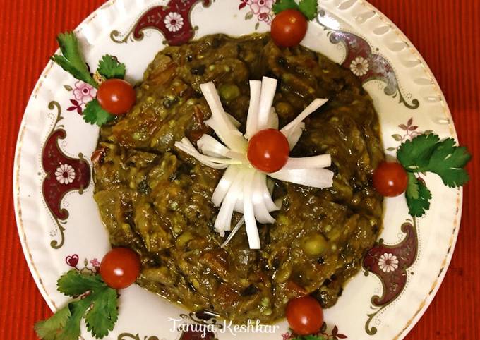 Healthy hariyli baigan bharta