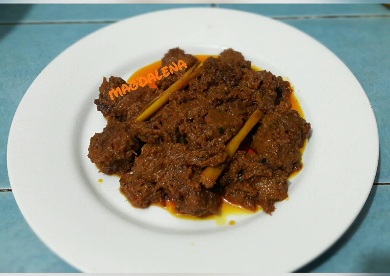 Rendang Daging simple