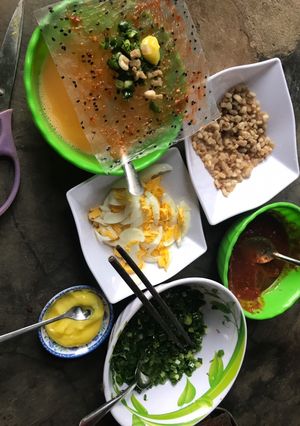 Hình của món Bánh tráng nướng.