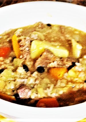 Una foto de Meloso de Guandú y Carne de Costilla