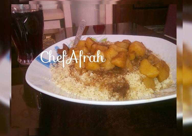Recipe of Favorite Steamed cous cous and potatoes soup