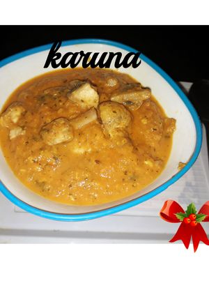 A picture of Mushroom butter masala.