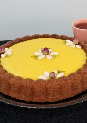 عکسی از دستور کیک پودینگ زعفرانی