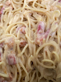 Una foto de Espaguetis carbonara